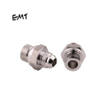 EMT striaight forged fittings JIC bsp male with o - ring 37 / 74 degree cone pipeline connections hydraulic adapter